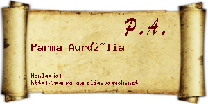 Parma Aurélia névjegykártya